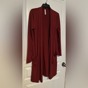 Zenana Premium Maroon Cardigan